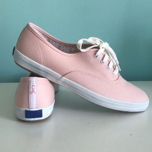 Brand New Keds Champion Pink with Ribbon